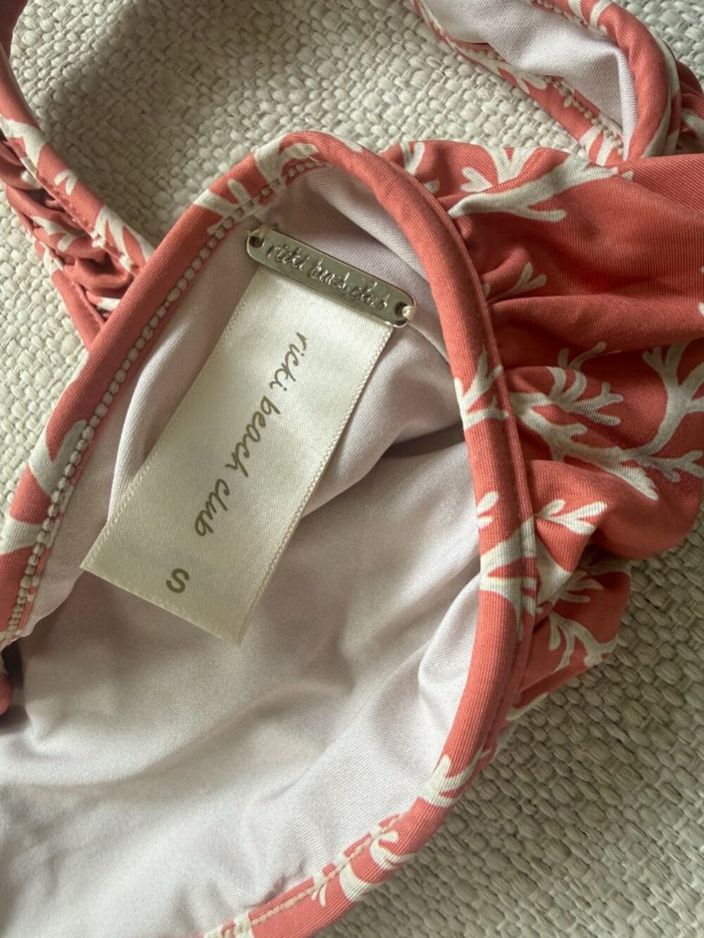 Ricki Beach Club Bikini Top & Bottom-Coral - Picture 8 of 8